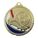 Médaille frappée 50mm Football Tricolore - CH-IM00751