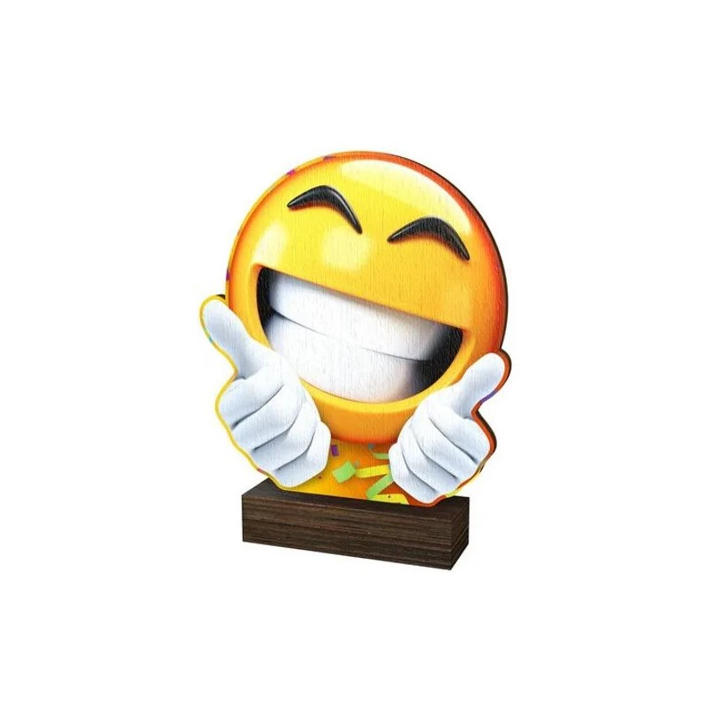 Trophée Bois Couleurs Smiley - BA-WF210B