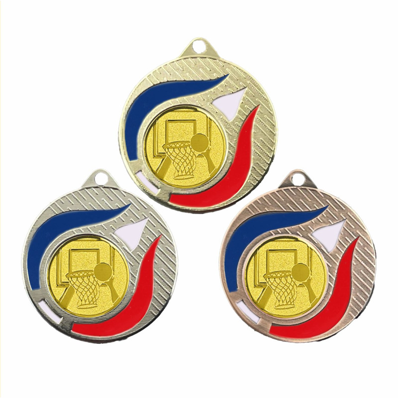 Médaille Tricolore 50mm avec pastille CH-IM00745