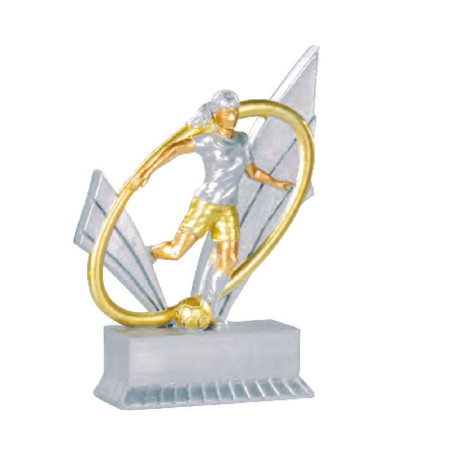 Trophée Résine Football Femme F-31413