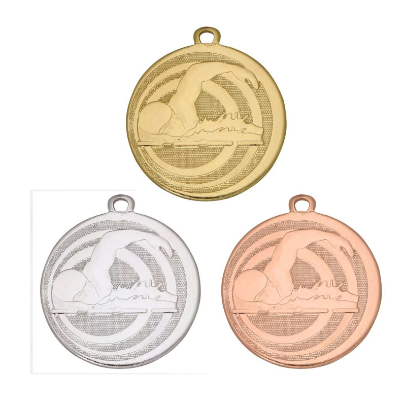 Médaille Frappée 32mm Natation - B-ME094