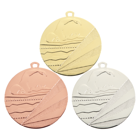 Médaille Frappée 50mm Natation - B-D112C