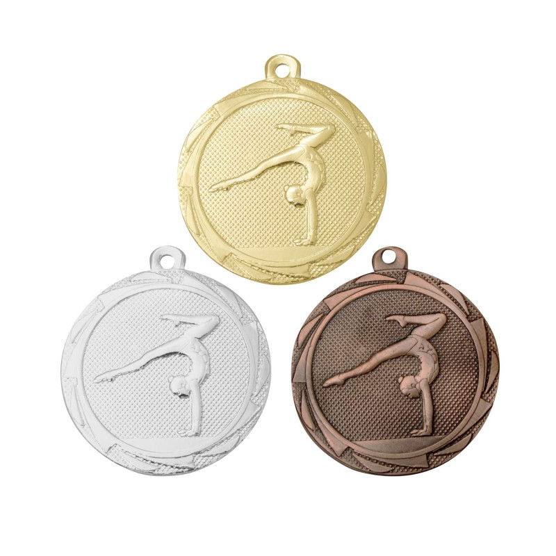 Médaille Frappée 45mm Gymnastique Femme - B-BS.ME114