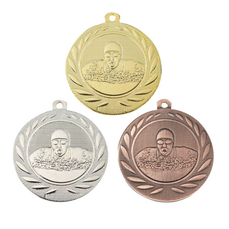 Médaille Frappée 50mm Natation - B-BS-DI5000.H