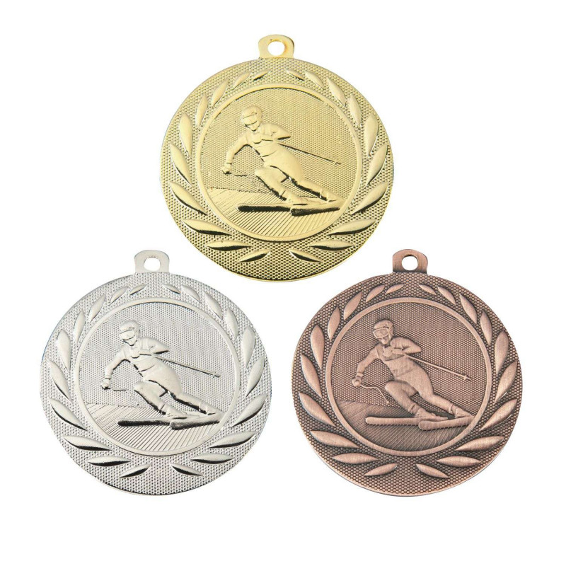 Médaille Frappée 50mm Ski - B-BS-DI5000.Q