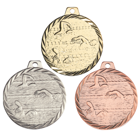 Médaille Frappée 50mm Natation - F-NZ21