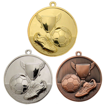 Médaille Frappée relief Zamac Top qualité 50mm Football - B-ME.047