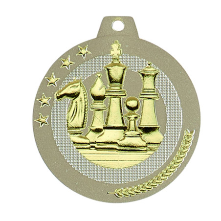 Médaille Frappée 50mm Echecs - F-NQ04D