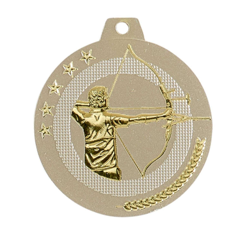 Médaille Frappée 50mm Tir à l'arc - F-NQ14D