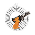 Médaille Acrylique 50mm Tir Pistolet - MDA0010M26