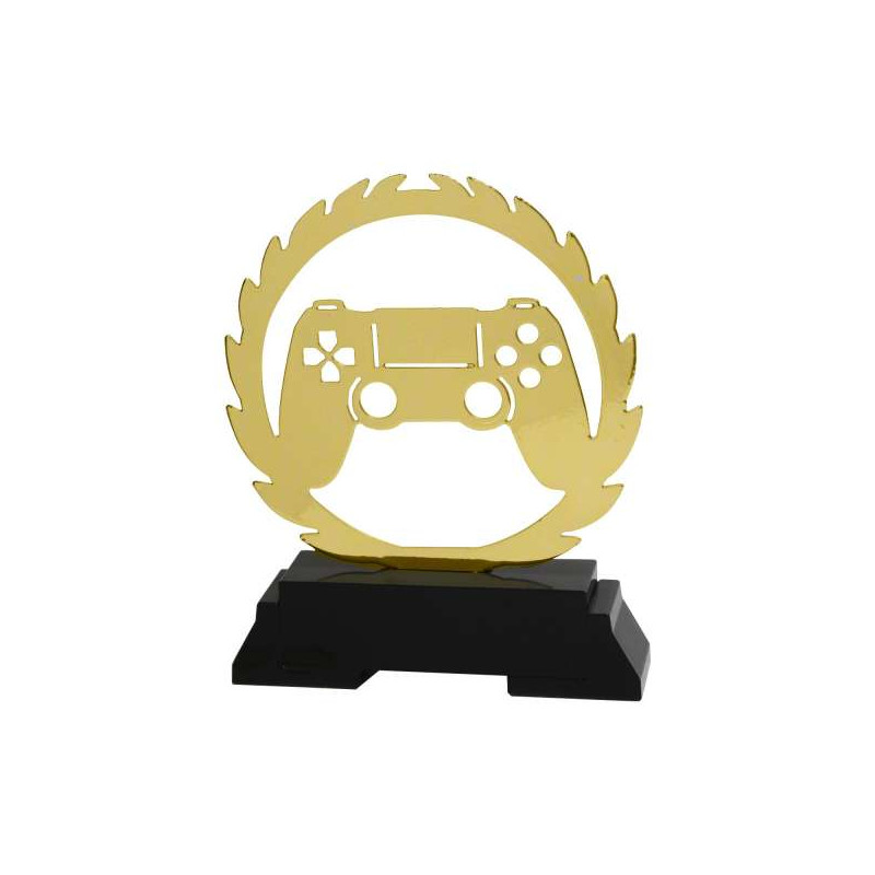 Trophée Laser Métal Gaming Jeux Vidéos B-L243