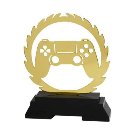 Trophée Laser Métal Gaming Jeux Vidéos B-L243