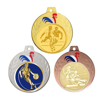 Médaille 70mm Coq Français...