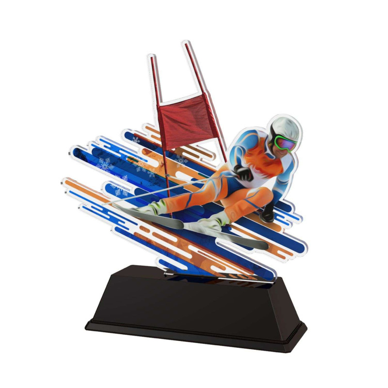 Trophée Acrylique Ski descente - BA-FAZ001-M1A