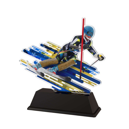 Trophée Acrylique Ski slalom - BA-FAZ001-M2A