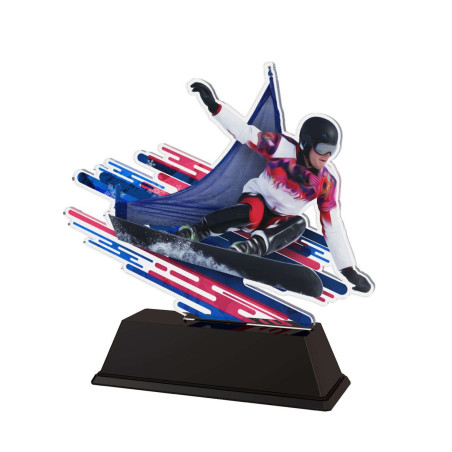 Trophée Acrylique Snowboard - BA-FAZ001-M3A