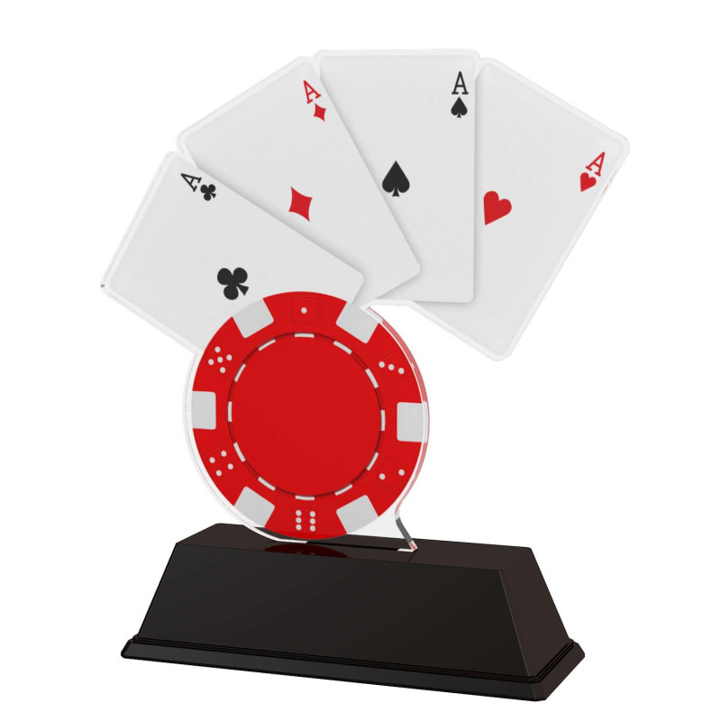 Trophée Acrylique EXCLUSIVITE Jeux de Cartes - BA-FA210A-M11