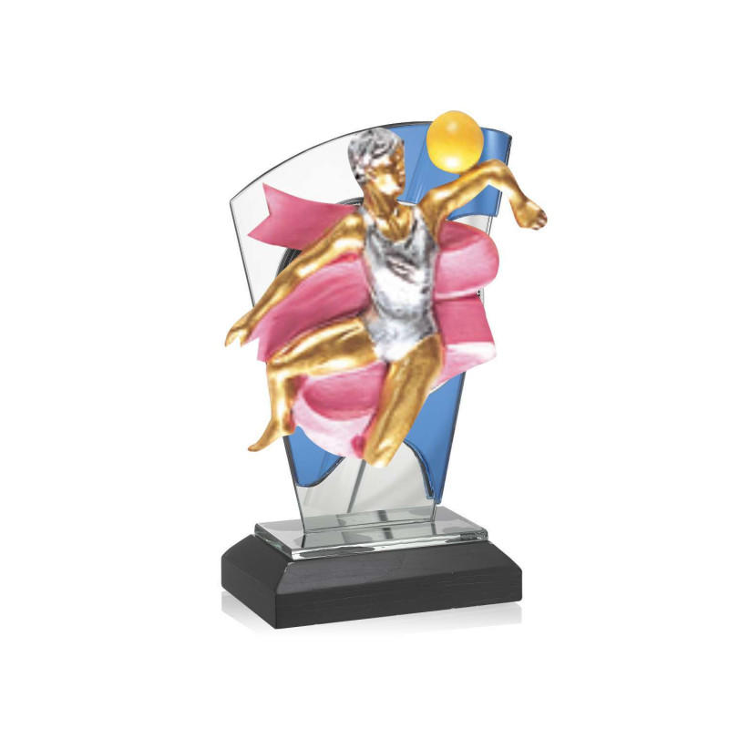 Trophée Effet Miroir avec sujet NR Gymnastique Femme 3989.NR27 - 3990.NR27 - 3991.NR27