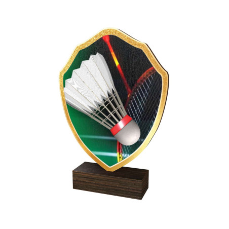 Trophée Bois Couleurs Badminton - BA-TFRW011