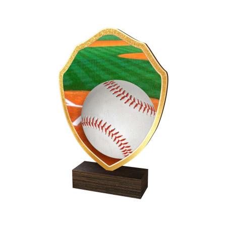 Trophée Bois Couleurs Baseball - BA-TFRW012