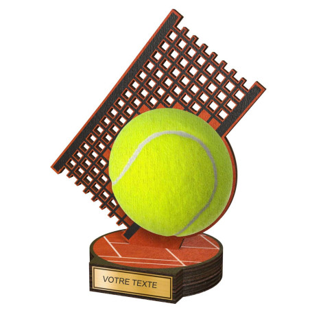 Trophée Bois Couleurs Tennis - BA-RW002M7