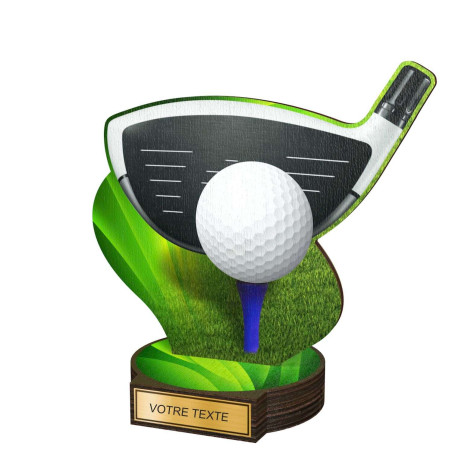 Trophée Bois Couleurs Golf - BA-RW002M16