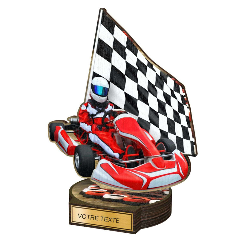 Trophée Bois Couleurs Karting - BA-RW002M18