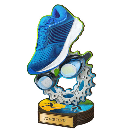 Trophée Bois Couleurs Triathlon - BA-RW002M44