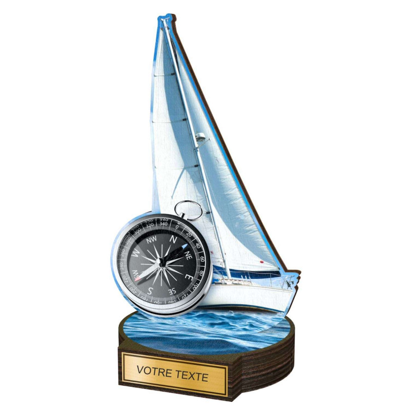 Trophée Bois Couleurs Régate - BA-RW001M22