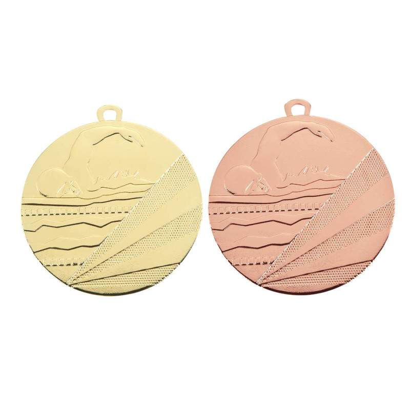 Médaille Frappée 70mm Natation - 7798