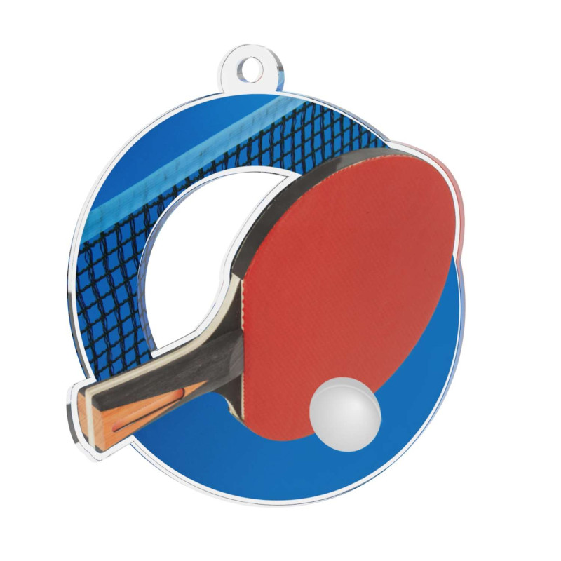 Médaille Acrylique 50mm Tennis de Table - MDA0010M5