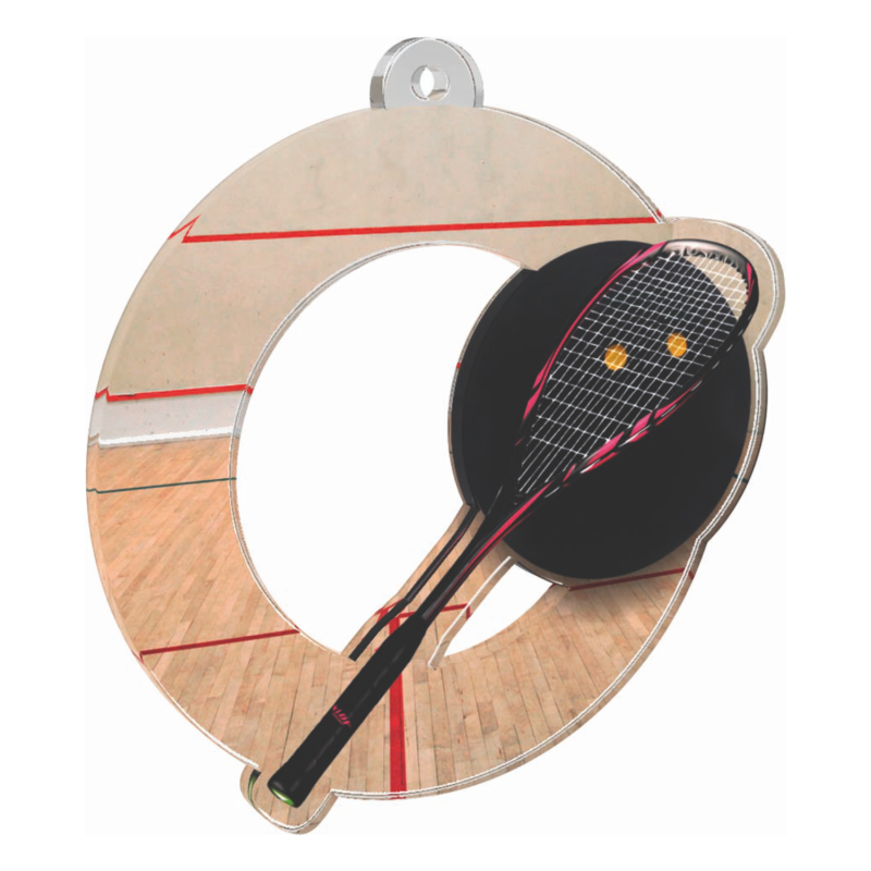 Médaille Acrylique 70mm Squash - MDA0010M19