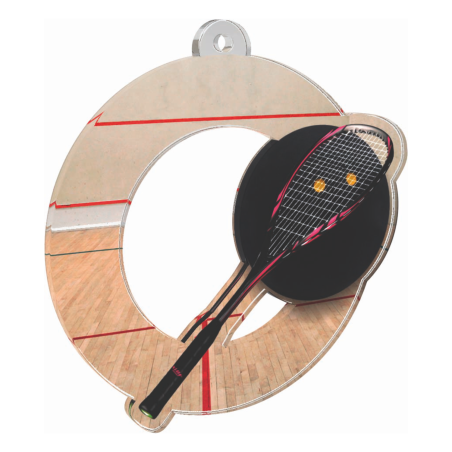 Médaille Acrylique 70mm Squash - MDA0010M19