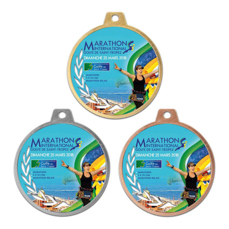 Médaille création impression couleurs - F-X5