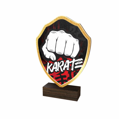 Trophée Bois Couleurs Karaté - BA-TFRW025