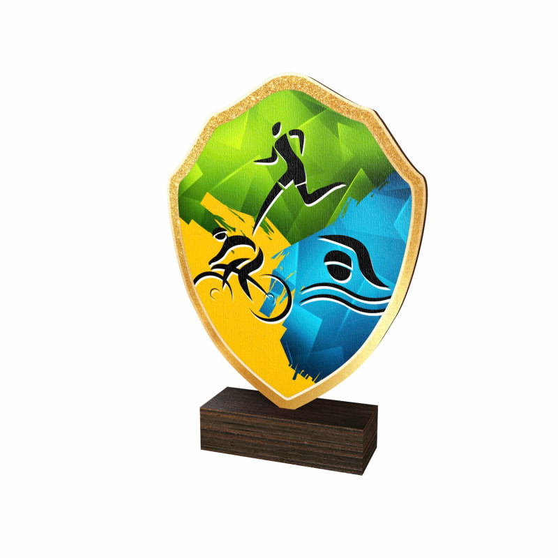 Trophée Bois Couleurs Triathlon - BA-TFRW032