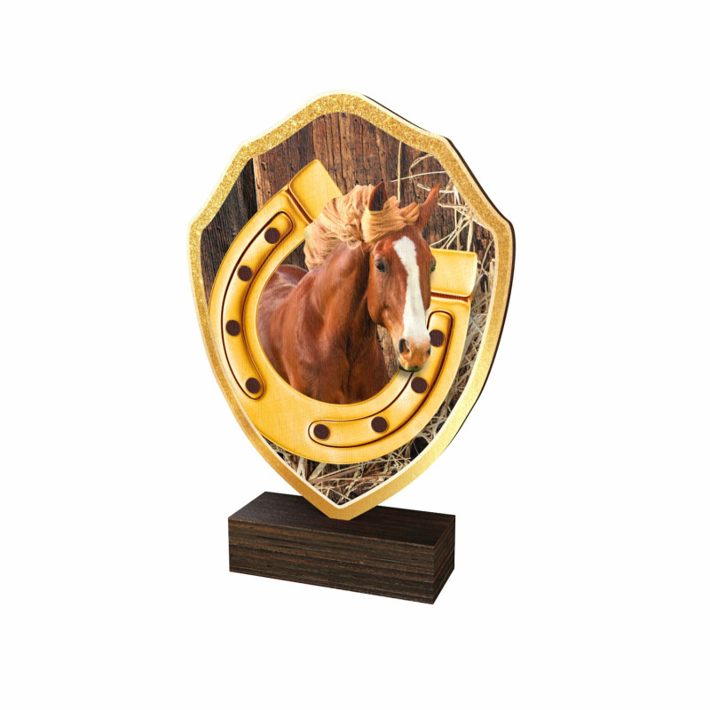 Trophée Bois Couleurs Equitation - BA-TFRW055