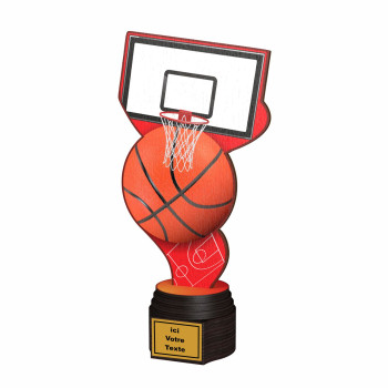 Trophée bois Basket...