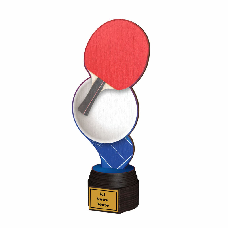 Trophée bois Tennis de table  BA-ACTCW022