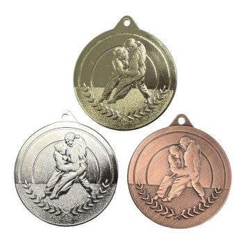 Médaille frappée Judo 70mm...