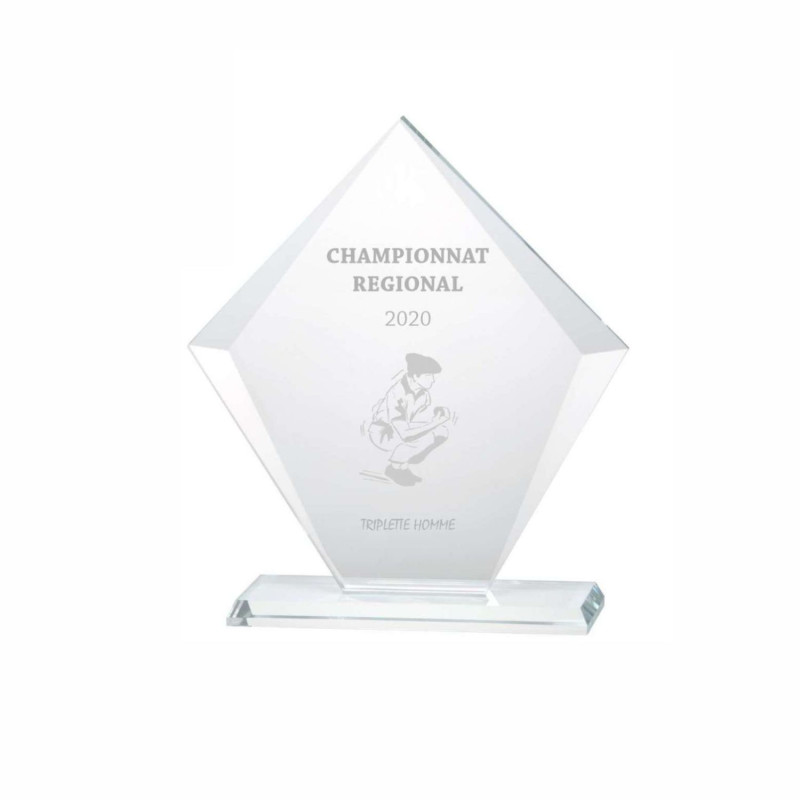 Trophée Création Verre B-W391 - B-W392 - B-W393