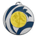 Médaille bicolore 50mm avec Pastille - T-M525