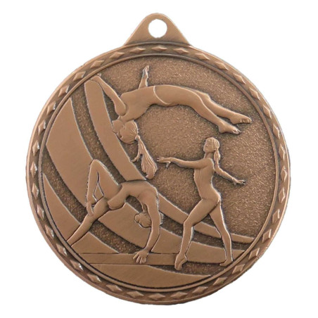 Médaille Frappée 50mm Gymnastique Femme - CH-IM00667