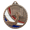 Médaille Frappée 50mm Handball Tricolore - CH-IM00693