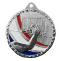 Médaille Frappée 50mm Handball Tricolore - CH-IM00693