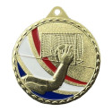 Médaille Frappée 50mm Handball Tricolore - CH-IM00693