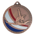 Médaille Frappée 50mm Gymnastique Femme Tricolore - CH-IM00696