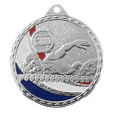 Médaille Frappée 50mm Natation Tricolore - CH-IM00683