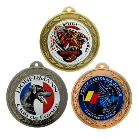 Médaille création impression couleurs T-MP70