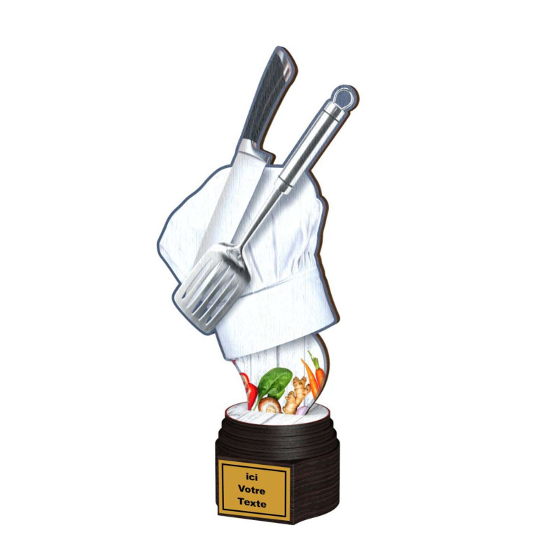 Trophée Bois Couleurs Cuisine - BA-ACTCW0041